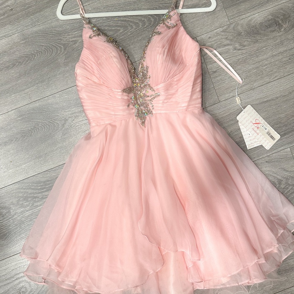 Pink party dress